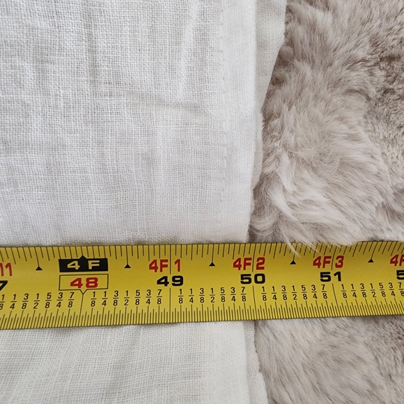 White 100% Linen Maxi Dress - Picture 14 of 16